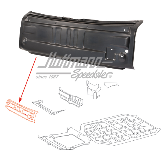 Querwand, vorne, 74-89, ohne Klimaanlage | 911 501 099 04 | 590-0190-12