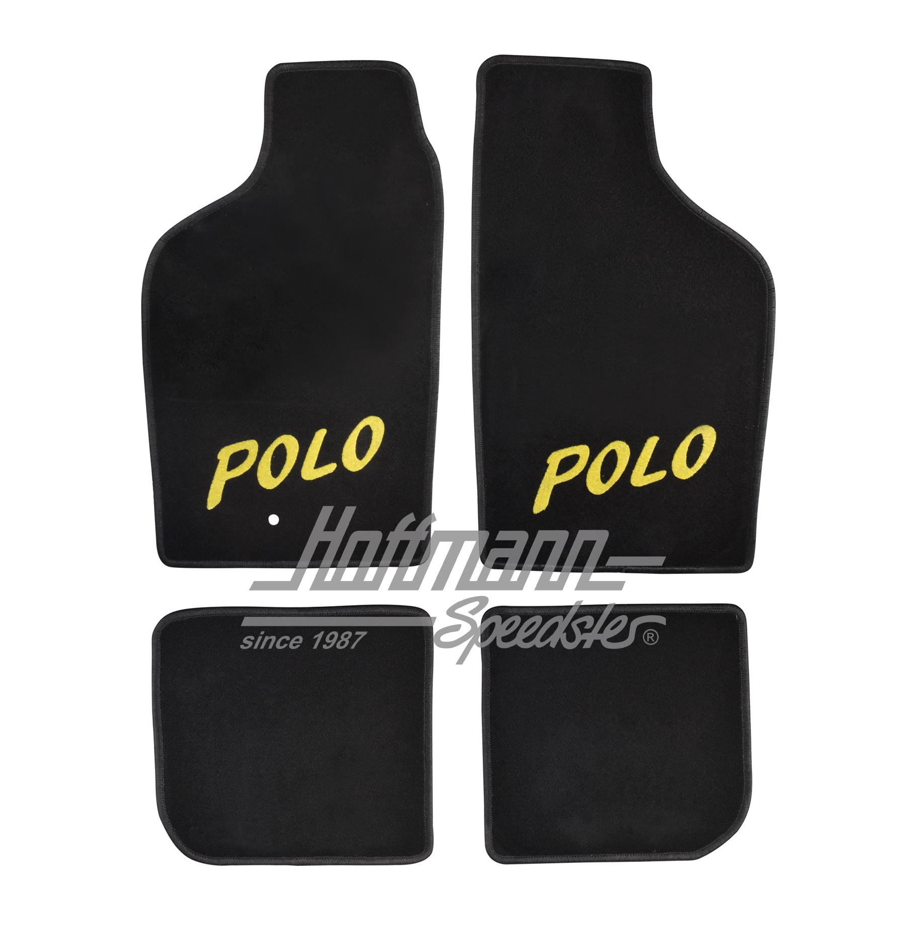 Fußmatten, Polo -7.94, 4tlg., schw/gelb |  | 200-6214