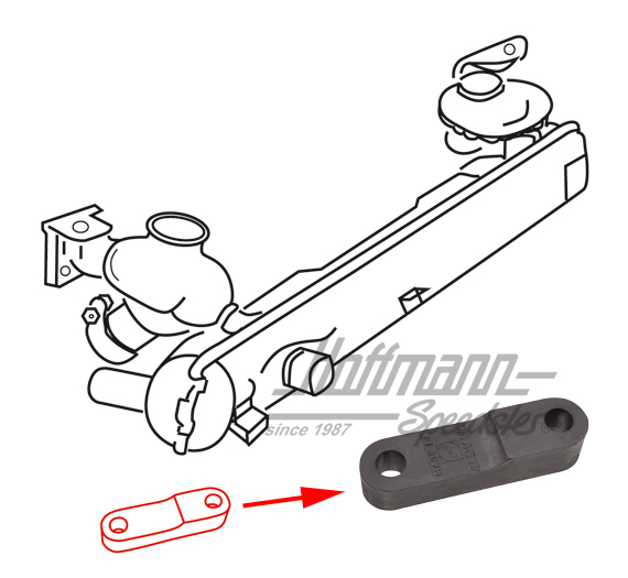 Gummipuffer, Auspuff, Bus T1, -8.63 | 211 251 245 | 087-1228