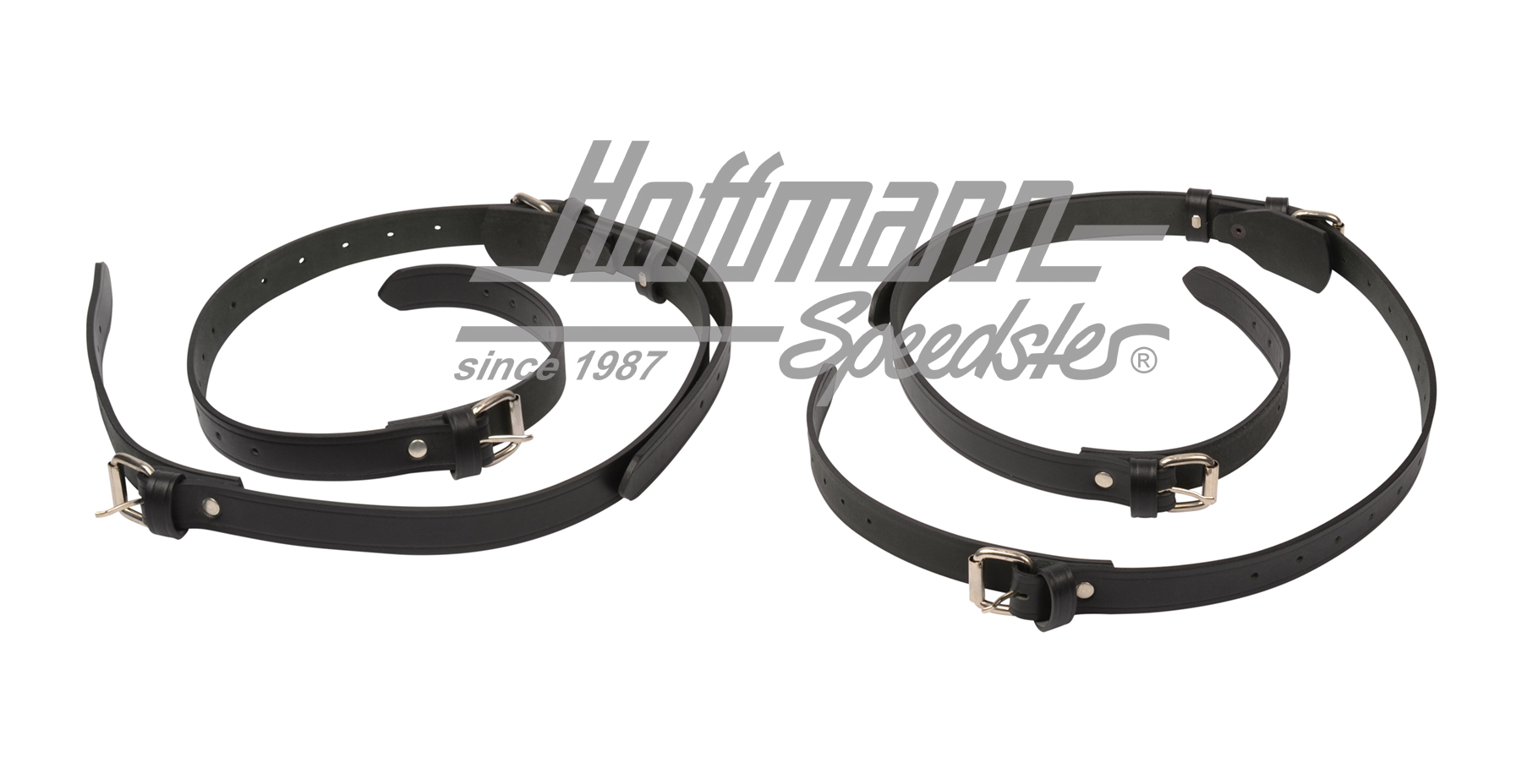 Lederriemensatz, Gepäckträger, schwarz