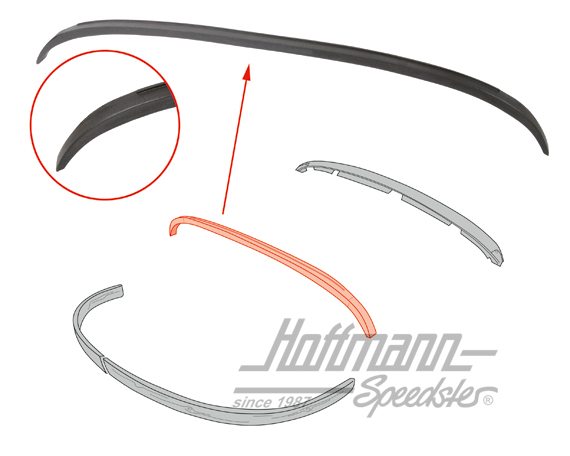 Spriegel über Heckfenster, 12.68- | 141-093A/B | 060-4100-15