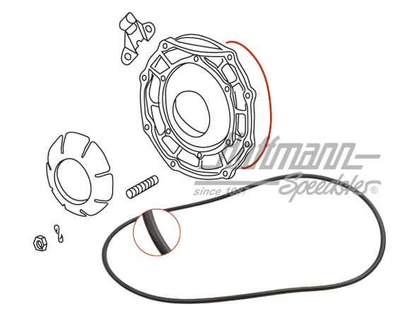 Dichtring, Lagerdeckel, Getriebe, 65- | 113 301 185 A | 020-4542-18