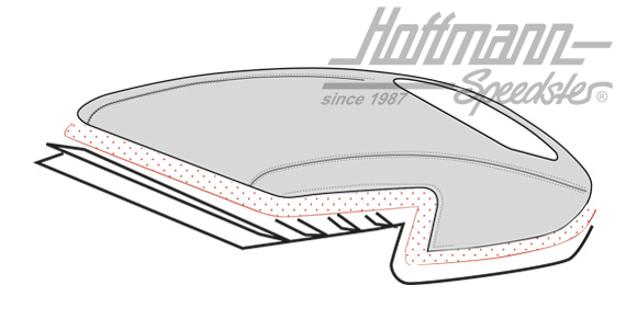 Verdeckpolster, Karmann, 8.59-11.68 |  | 060-4026