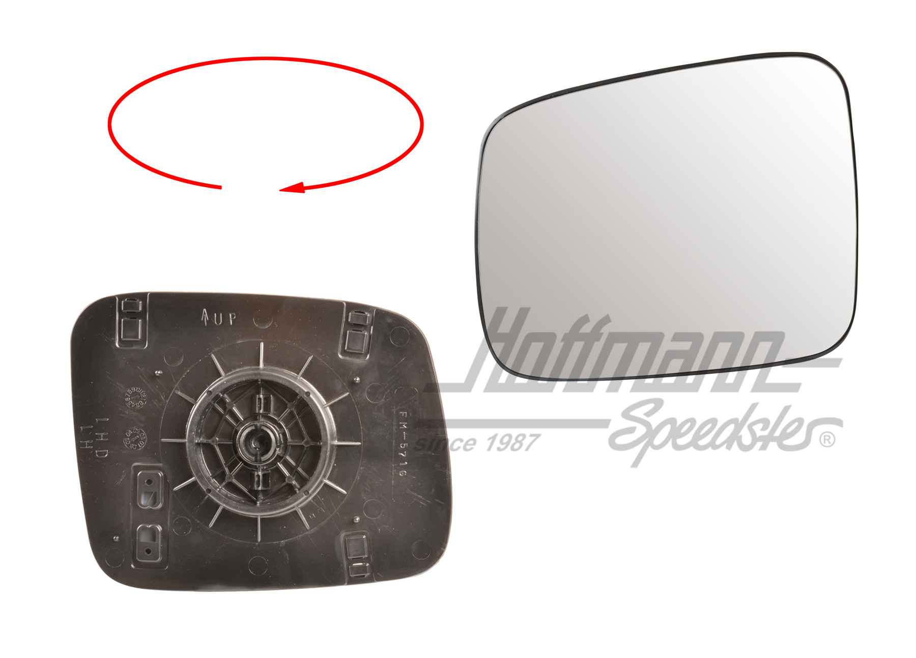 Spiegelglas, plan, links | 701 857 521 J | 408-6710-01