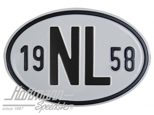 Nationalitätsschild "NL", "1958", Alu |  | 020-2391-58