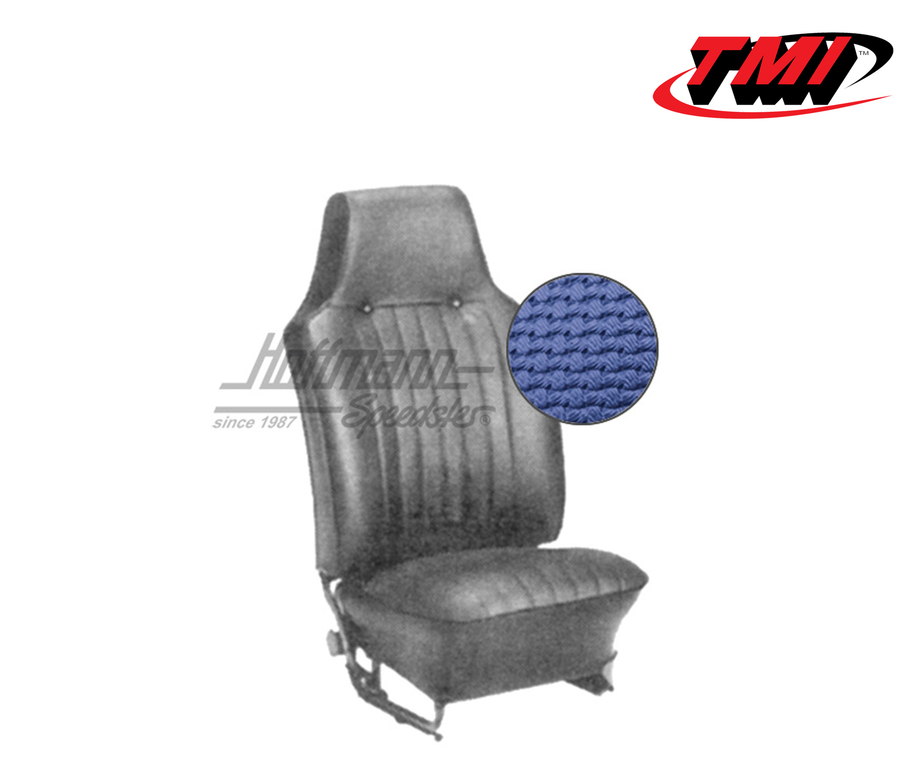 Sitzbezüge, Limousine, 67-69, Korbmuster, blau | 43-1125-08 | 055-5720