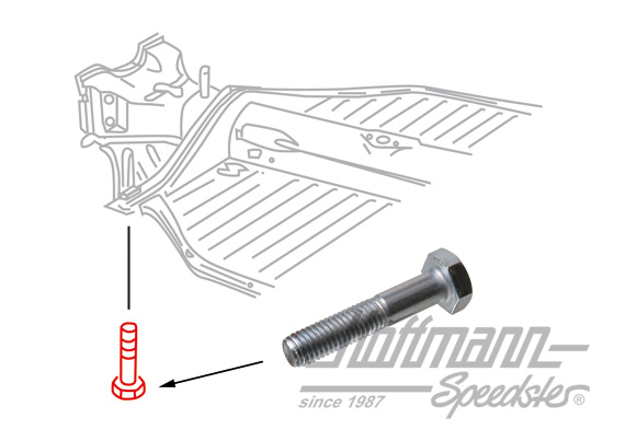 Schraube, Napoleonhut, M10x50mm |  | 050-2305-16