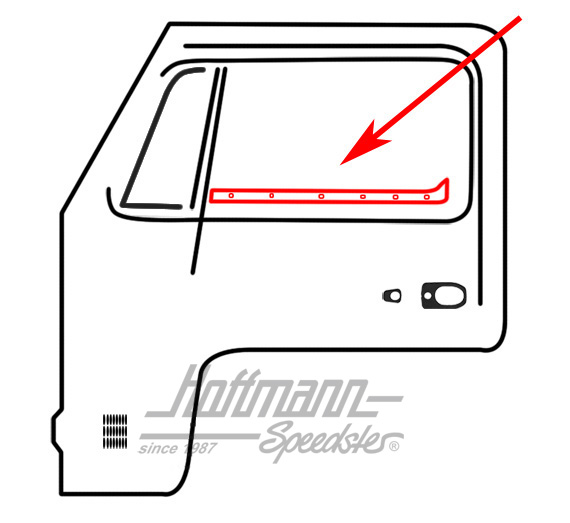 Schachtdichtung innen, Bus T2, 8.67-, links