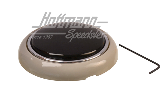 Hupenknopf, grau/schwarz, Käfer/Bus | 211 951 669 GBK | 020-1882-08