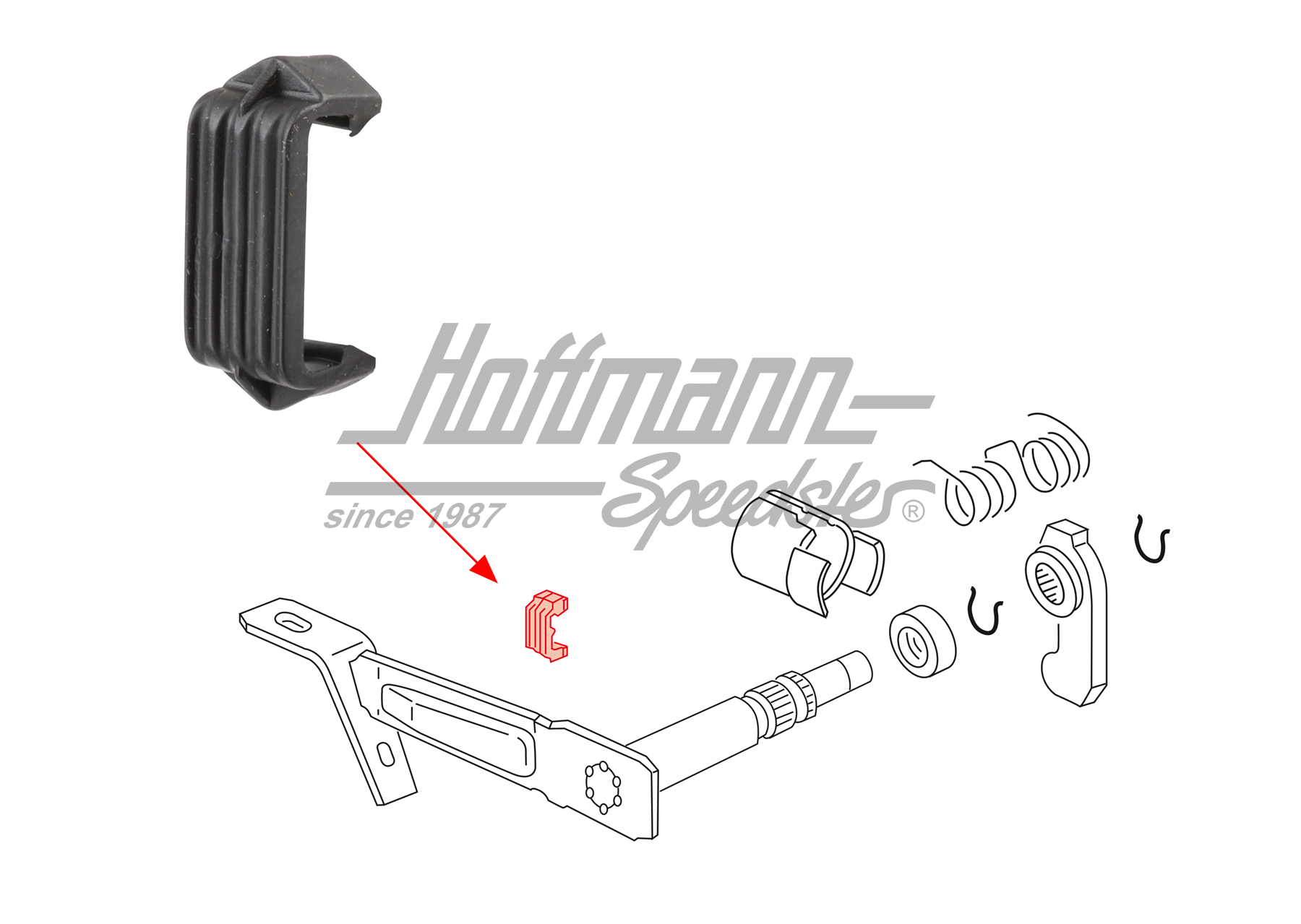 Anschlagpuffer, Ausrückwelle, 5-Gang | 020 141 726 | 110-4622-24
