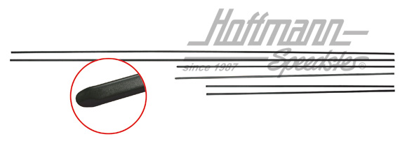 Zierleistensatz, 6tlg,Golf Caddy,schwarz | 171 898 111 Caddy | 180-1185