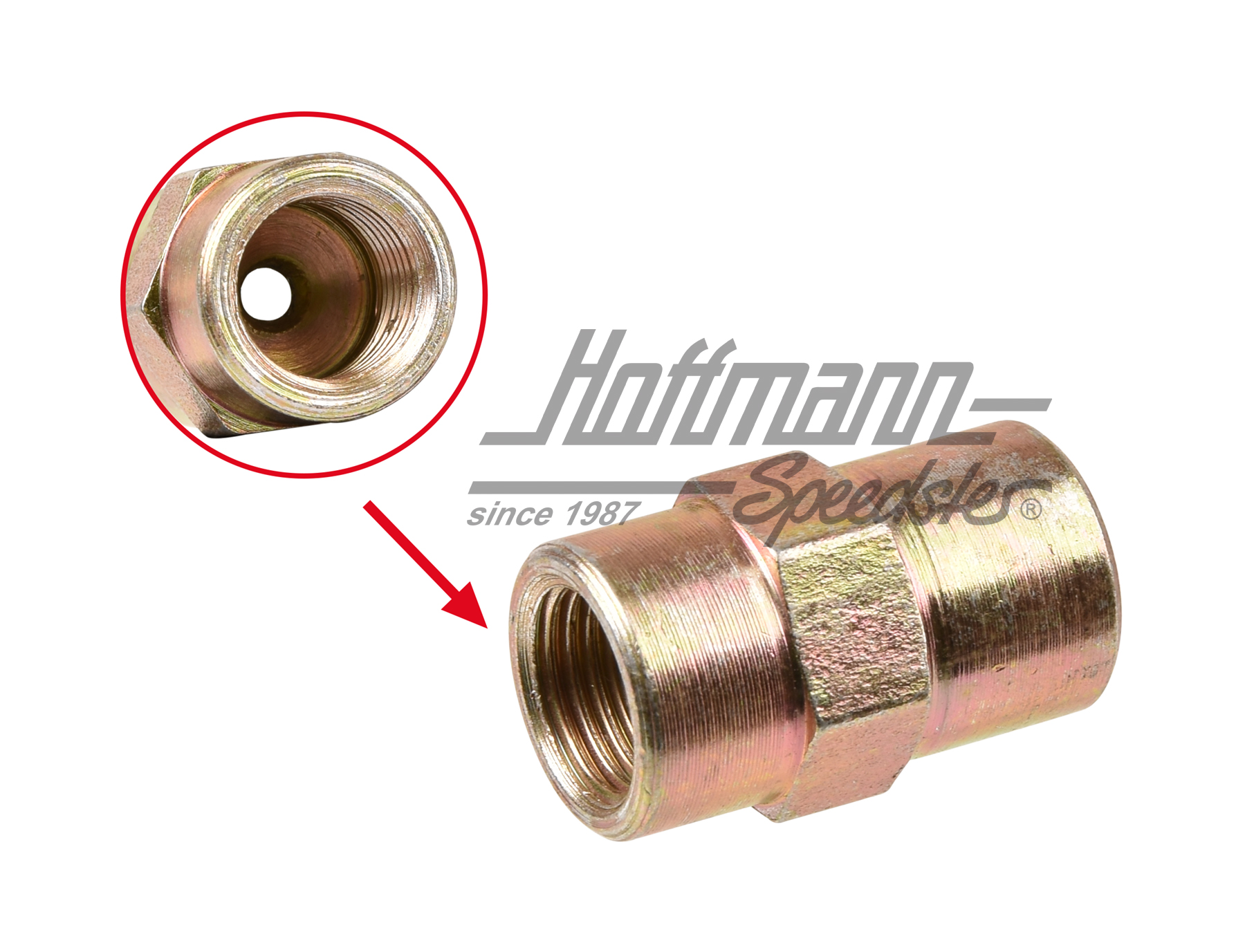 Bremsleitungsverbinder, M10X1, universal | 411 611 789 | 020-4083-12