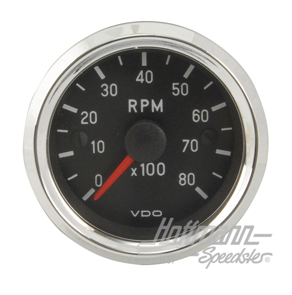 Drehzahlmesser, "Cockpit international", 52mm, Chrom | 333 035 018 G | 021-0450