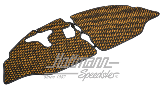 Fußmatte, Kokos, 65-67, gelb/schwarz | ZVW 2BUS BYL | 098-0040-26