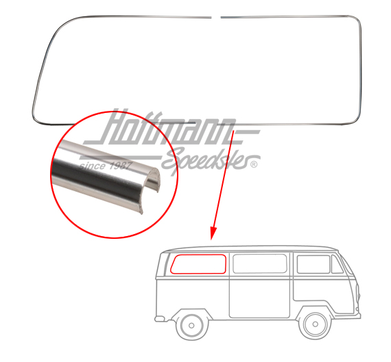 Zierrahmen Alu, Seitenfenster, hinten,re | 241 853 354 | 097-1280-12