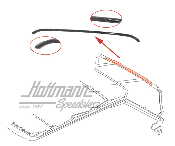 Spriegel, hinten, Golf 1 Cabrio | 155 871 093 A | 180-3900