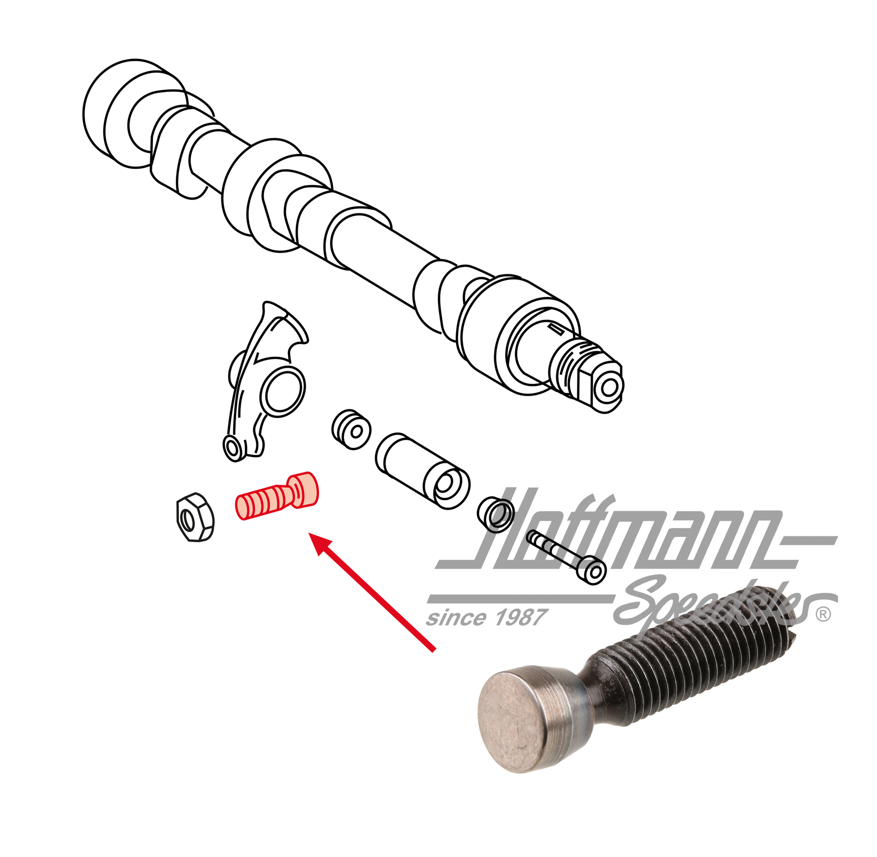 Ventileinstellschraube, 911/964/914 | 901 105 370 02 | 530-0906