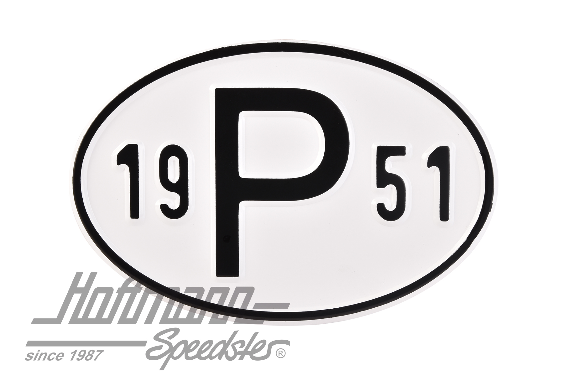 Nationalitätsschild "P", "1951", Alu |  | 020-2405-51
