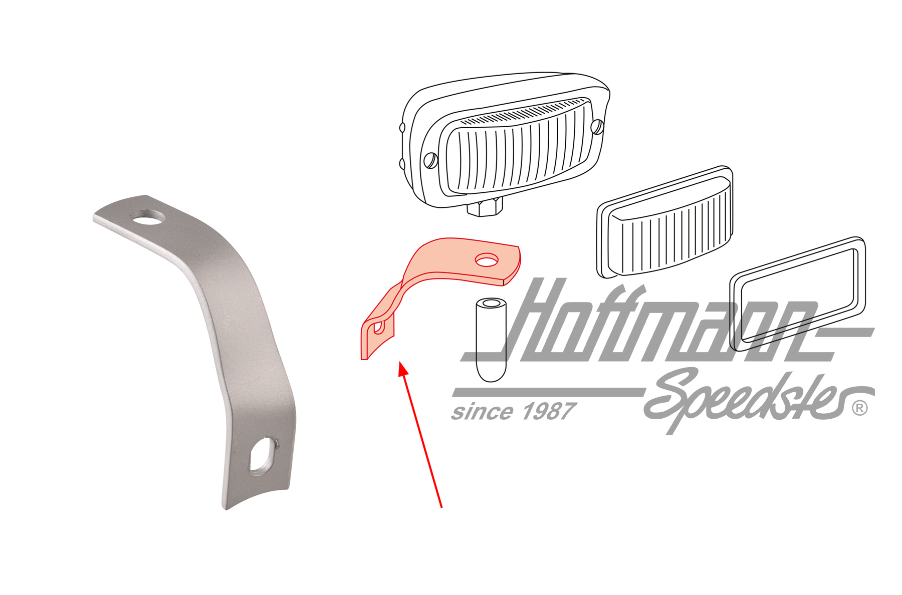Halter, Rückfahrscheinwerfer/Blinker,re. | 111 941 352 | 020-3065-22