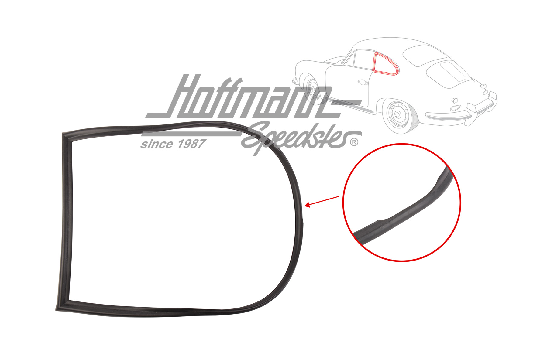Dichtung, Ausstellfensterrahmen, Coupé,L | 644 543 903 00 | 510-6395-11