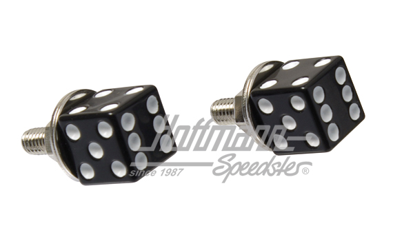 Kennzeichenbefestigung, Würfel, schwarz | 507-BK | 200-7510-14