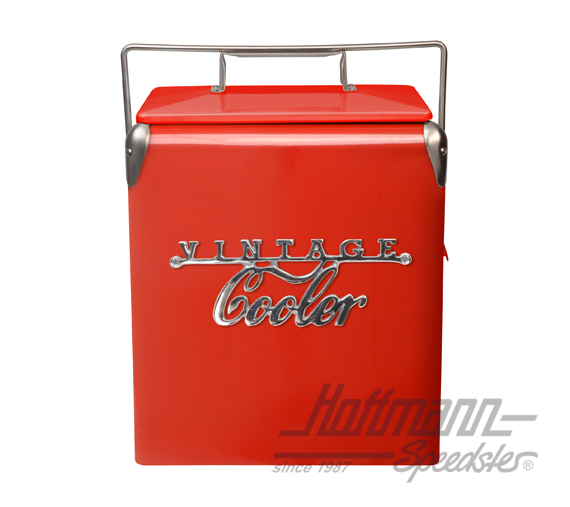 Kühlbox, Vintage Cooler, rot