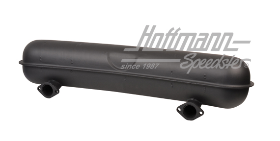 Sportauspuff, Stahlblech, 2x50mm, 66-73