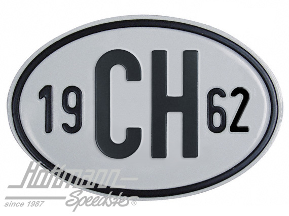 Nationalitätsschild "CH", "1962", Alu |  | 020-2401-62