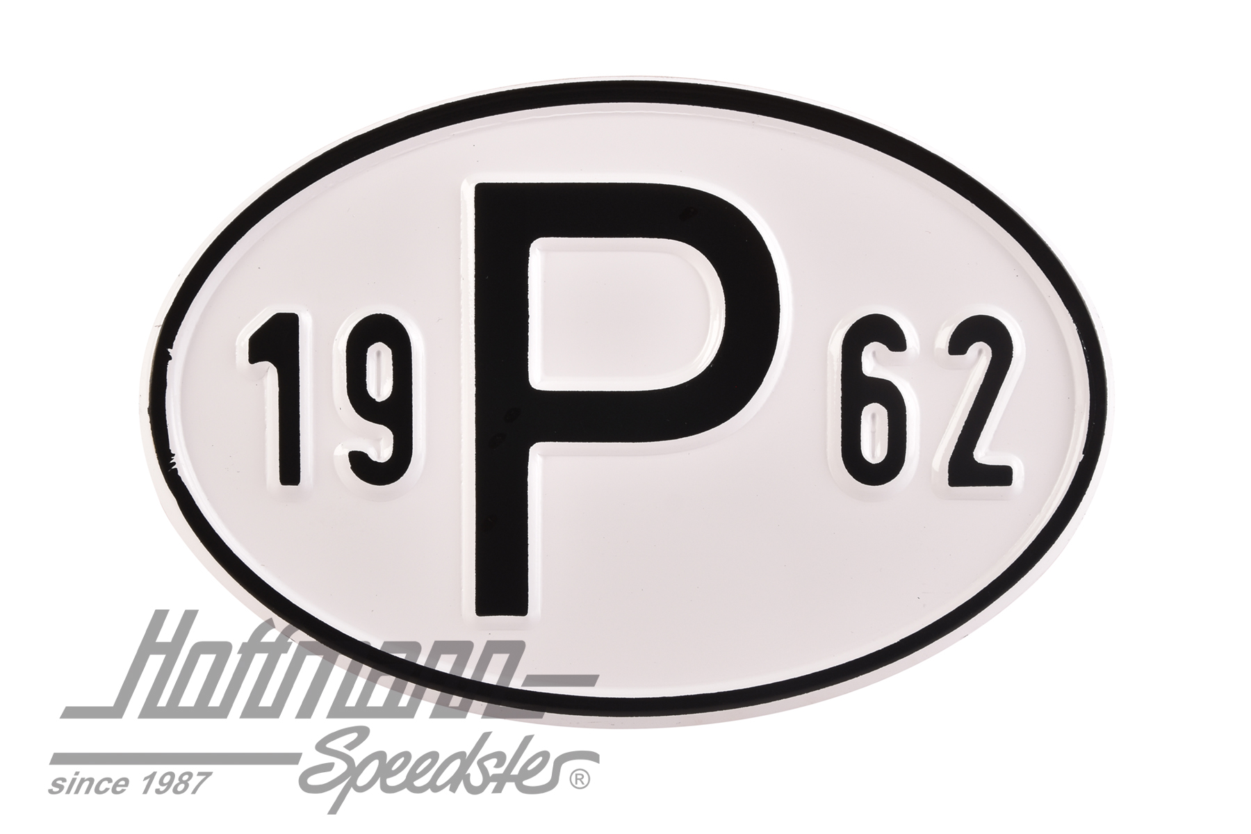 Nationalitätsschild "P", "1962", Alu |  | 020-2405-62