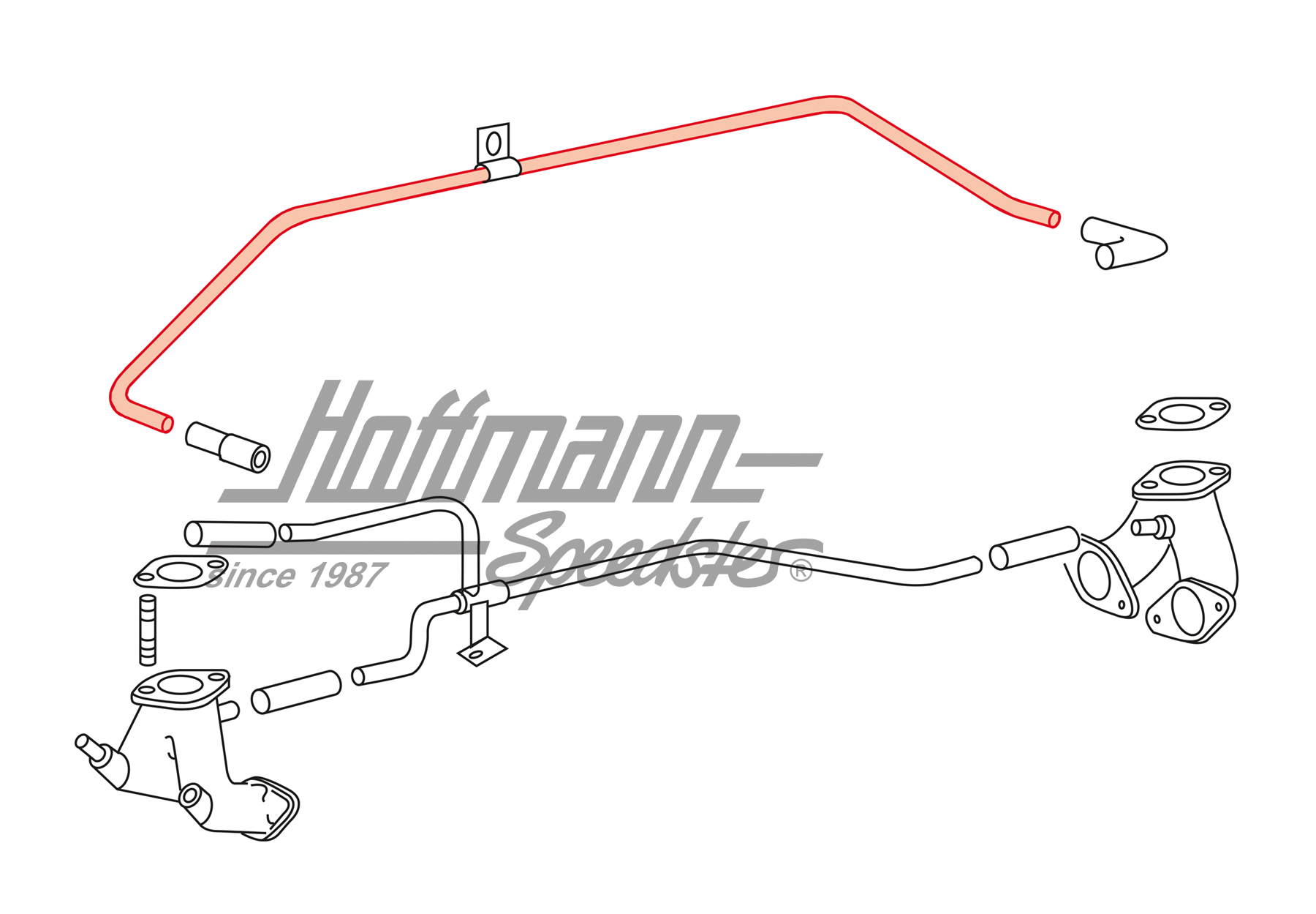Ausgleichrohr, Vergaser, Bus T3, 2.0