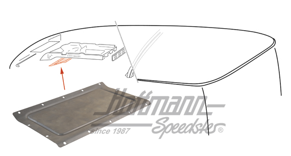 Deckel, Luftführung vorne, 55-67 | 211 817 753 | 095-0122-10