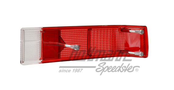 Rückleuchtenglas, 914, rot/weiß, links