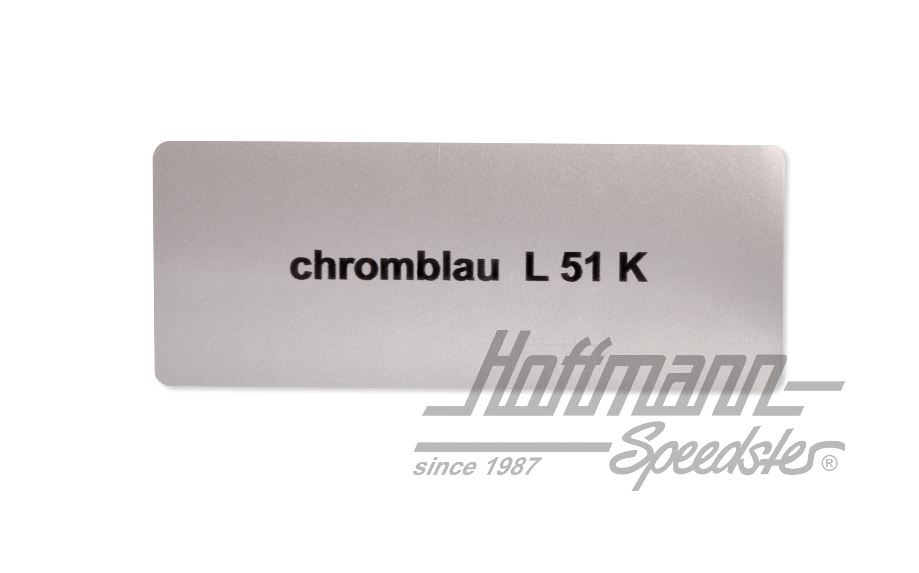 Aufkleber, Farbnummer L51K, chromblau | L51K | 021-0180-12
