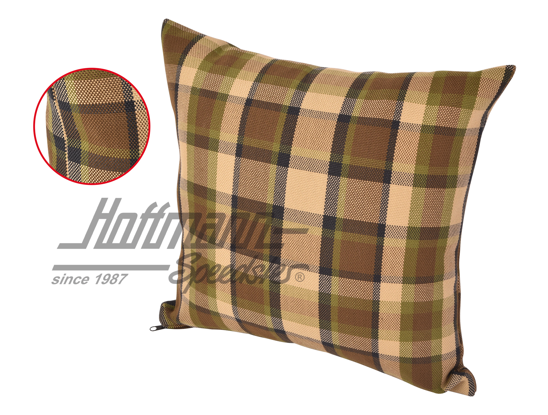 Kissen, Westfalia, braun/beige, 39x39cm |  | 098-1310-53