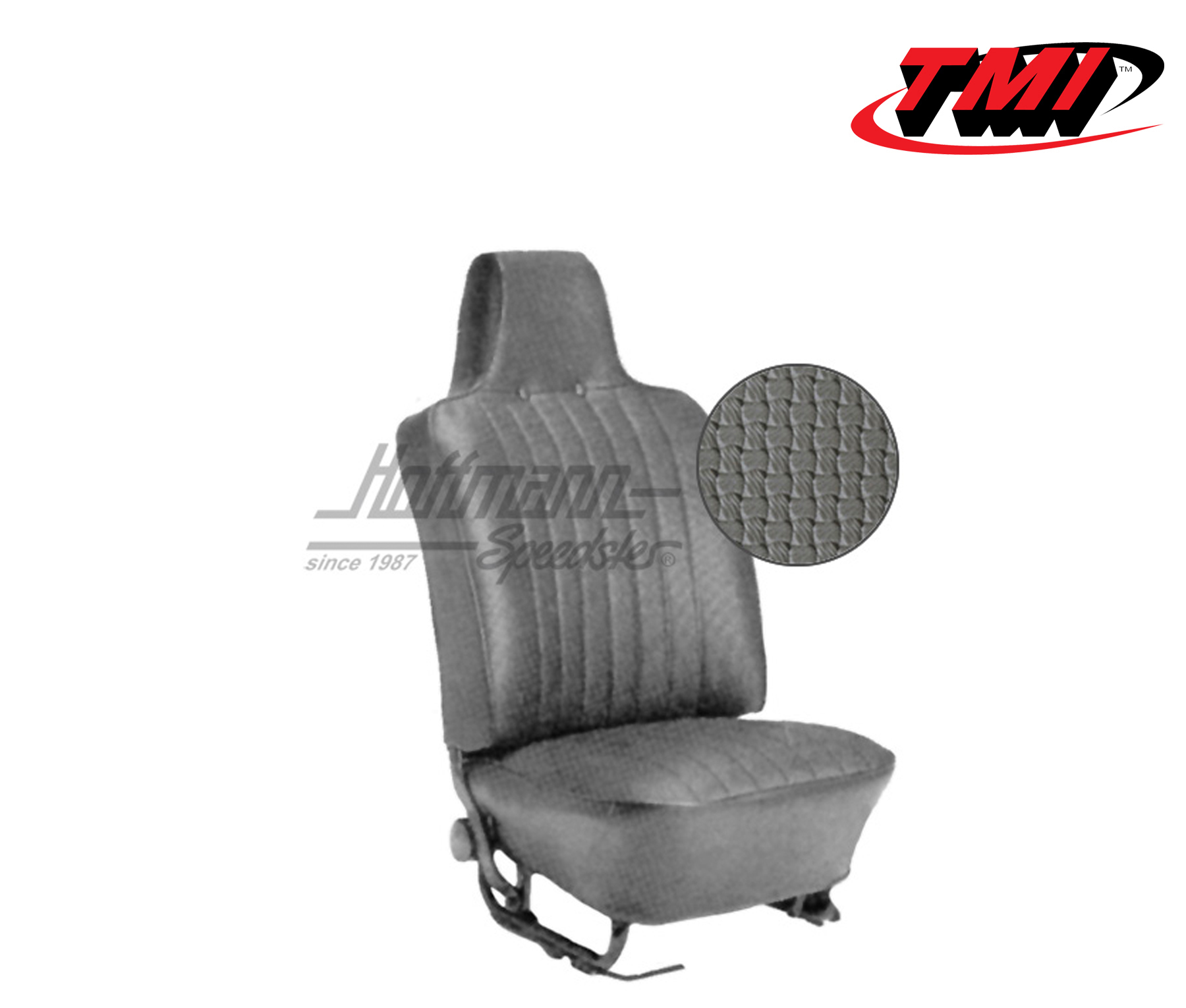 Sitzbezüge, Limousine, 8.69-7.72, Korbmuster, grau | 43-1126-06 | 055-5135