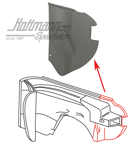 Radhaus, Vorderteil, 8.59-7.74, rechts | 141 805 202 R | 068-0020-02