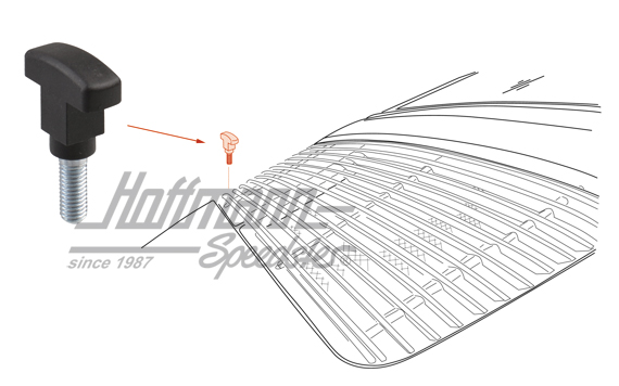 Hammerschraube, Lüftungsgitter, 74-89