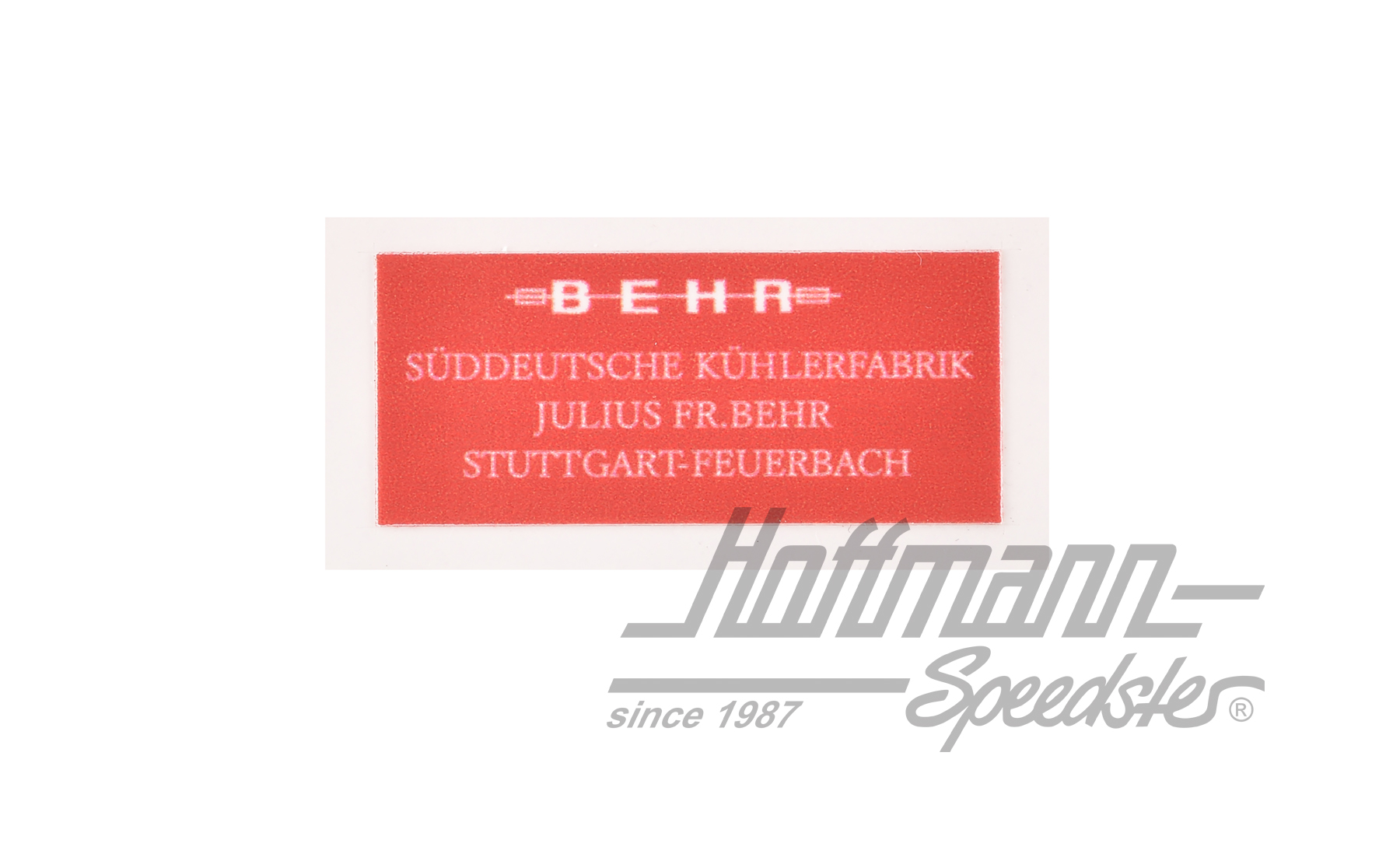 Aufkleber, Behr, Luftführung