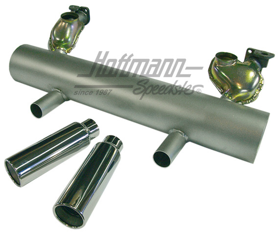 Sportauspuff, Classic-Style, V2A, 34PS / 25KW, Einfachvorwärmung | VW 35 173 S | 020-3485