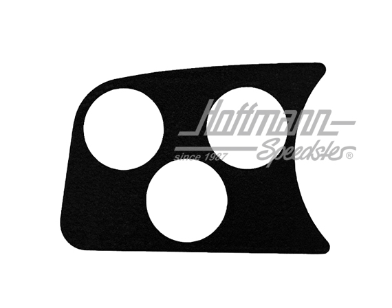 Instrumenteneinsatz, links, 3x52,schwarz | --- --- --- | 010-2801-04