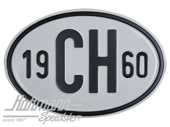 Nationalitätsschild "CH", "1960", Alu |  | 020-2401-60