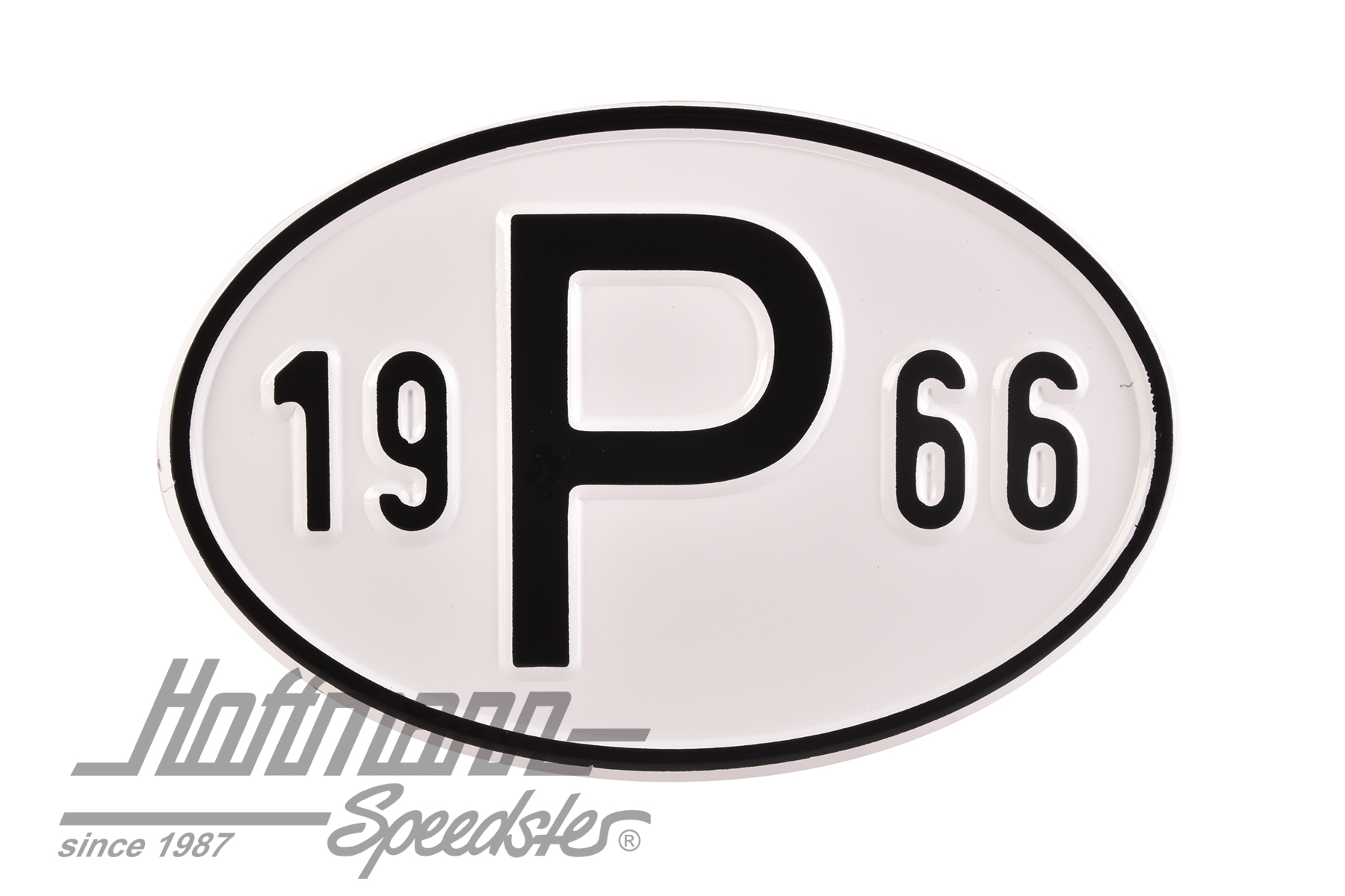 Nationalitätsschild "P", "1966", Alu |  | 020-2405-66