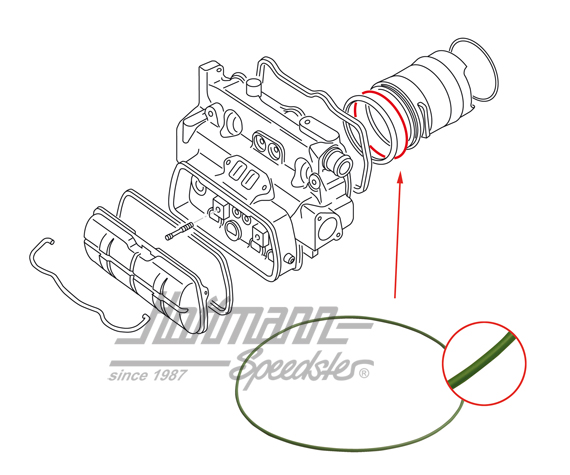Dichtung, Zylinderlaufbuchse, oben, WBX | 025 101 177 | 307-0005