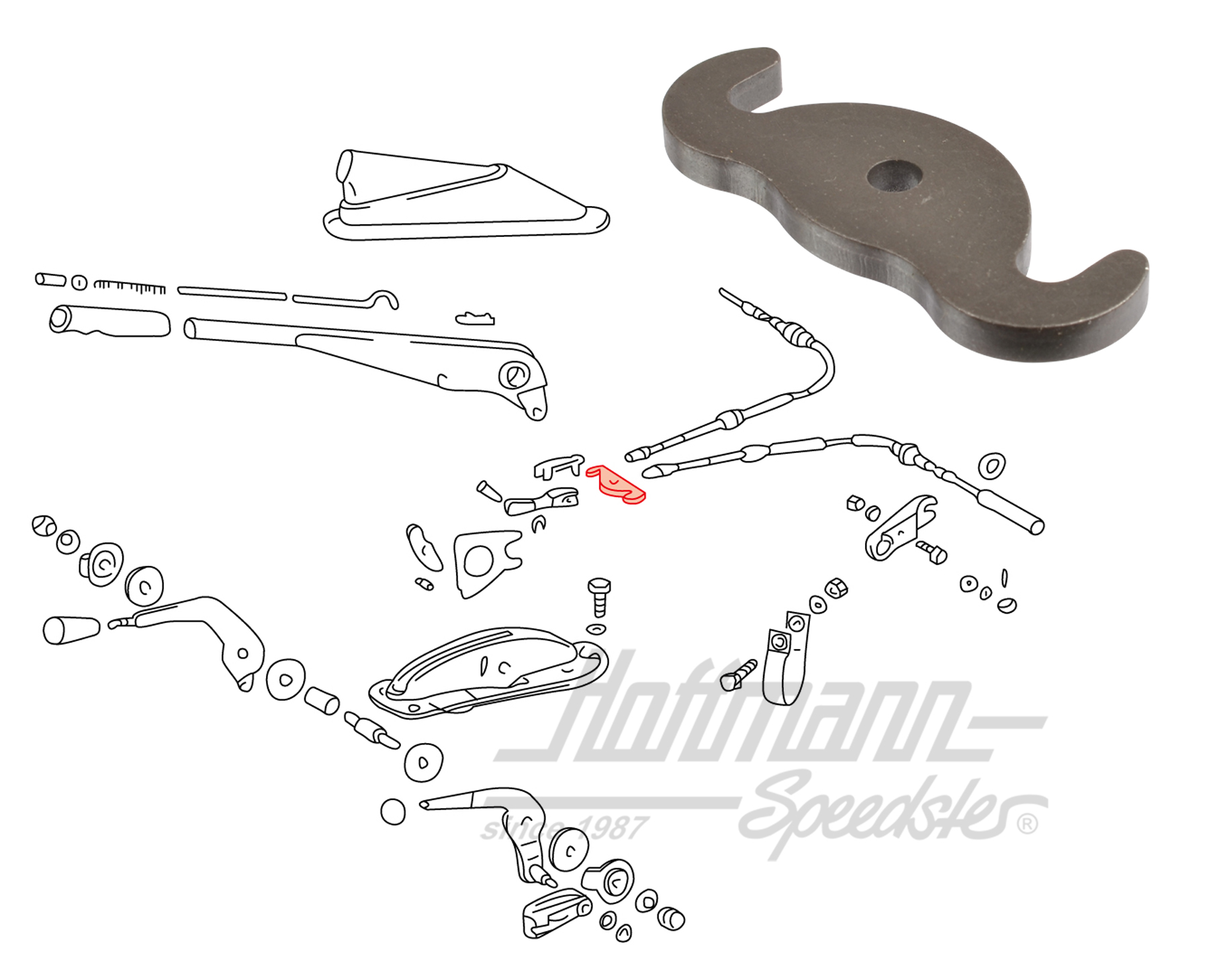 Seilwippe, Handbremsseil, 911/912