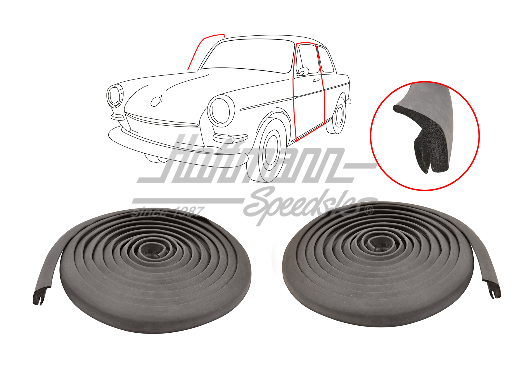 Türdichtungen, Typ 3, 4.61-7.73 | 311 837 711 F | 069-8080-10