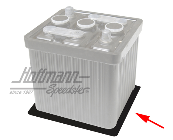 Unterlage, Batterie, 200x300mm, schwarz | ZVW113 | 020-1245-18