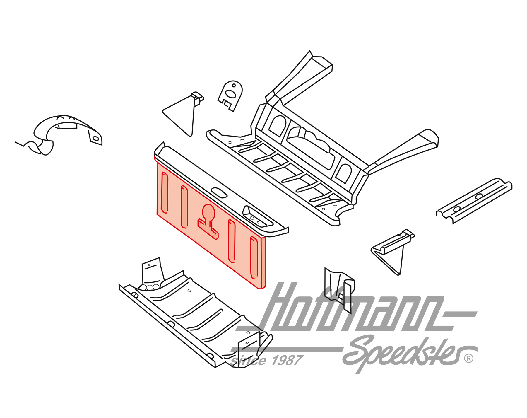 Frontblech, Mitte, Typ 181