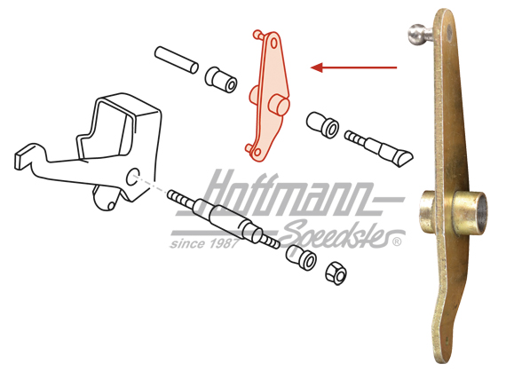 Verbindungshebel, Heizungszug, 85-86