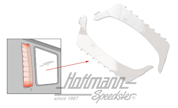 Lufthutzen, Bus T1, Airscoop Set, 63-67 | --- --- --- | 089-6930