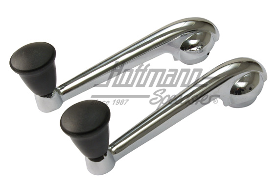 Fensterkurbel, Serie, Chrom/schwar.-7.67 | 113 837 581 E | 020-2372-05